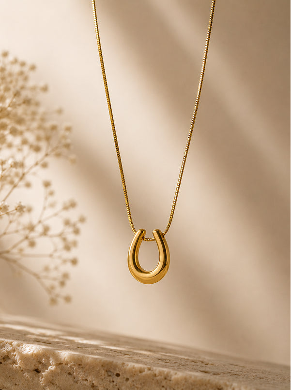 Oval Dome Pendant Necklace