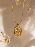Gold Plated Tulip Pendant