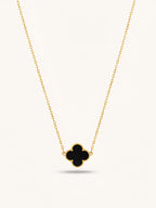 Black Clover Pendant Necklace