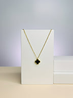 Black Clover Pendant Necklace