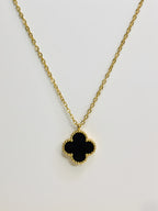 Black Clover Pendant Necklace