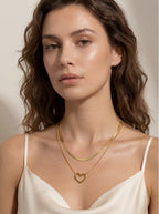 Double Layer Heart Necklace