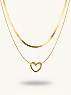 Double Layer Heart Necklace