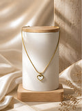 Heart Outline Pendant Necklace