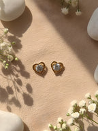 Heart Crystal Stud Earrings
