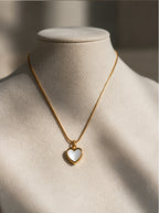 Heart Outline Pendant Necklace