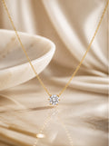 Crystal Solitaire Pendant Necklace