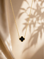 Black Clover Pendant Necklace