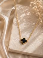 Black Clover Pendant Necklace