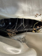Butterfly Outline Silver Pendant Necklace