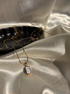 Rectangle Bar Pendant Necklace