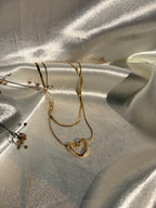 Double Layer Heart Necklace